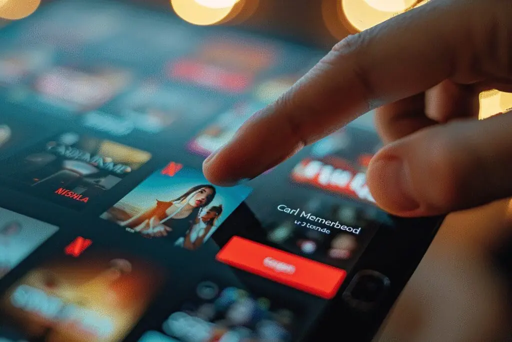 Prikaz ekrana s jasno istaknutim gumbom za otkazivanje kao vizualni odgovor na često postavljana pitanja za kako otkazati Netflix