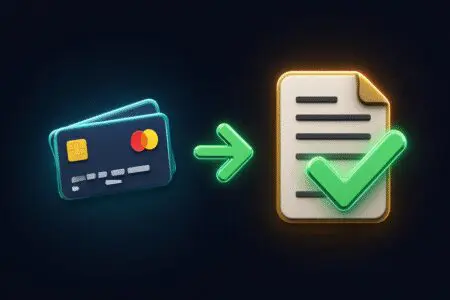 Digitalna strelica plaća račun s kartice kao vodič za kako platiti Diners račun online