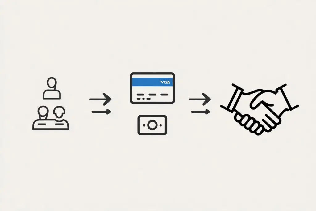 Infografika u tri koraka kao vodič za kako napraviti PayPal u Hrvatskoj