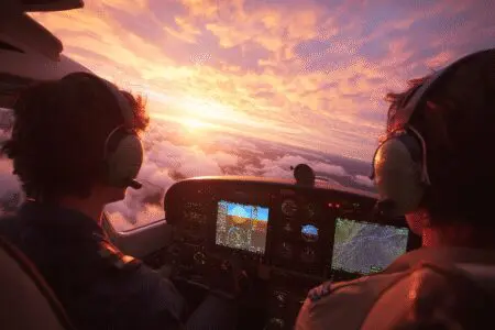 Student pilotira zrakoplov uz instruktora kao vodič za kako postati pilot