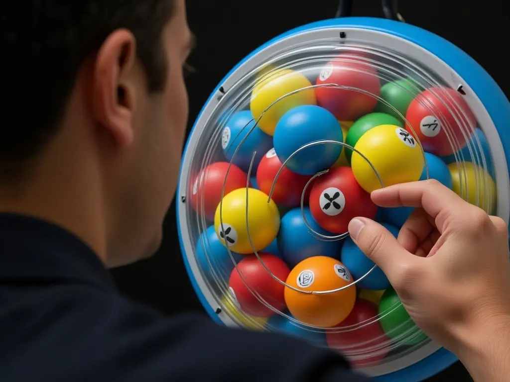 bingo bubanj iz kojeg se izvlači kuglica s brojem prikazujući ključni dio igre bingo bubanj iz kojeg se izvlači kuglica s brojem prikazujući ključni dio igre