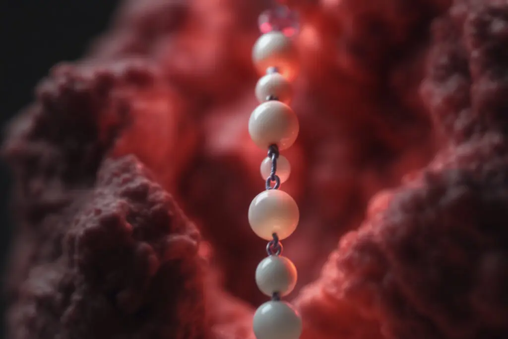 fotografija koja izbliza prikazuje kako izgleda krunica božanskog milosrđa i njena specifična zrnca