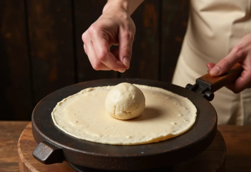 korištenje preše za tortilje što pokazuje kako napraviti tortilje savršeno okruglog oblika