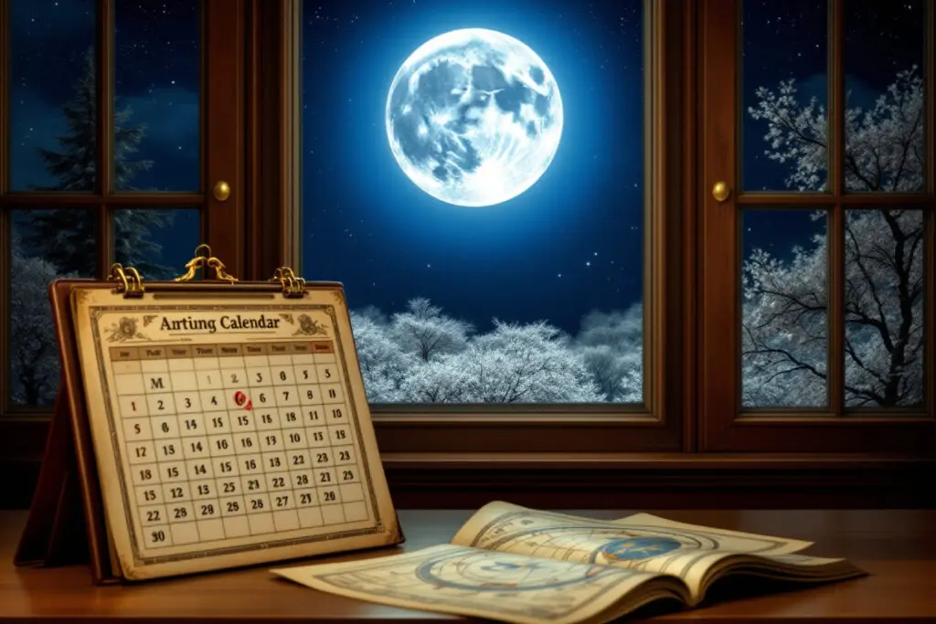 simbolična slika s punim mjesecom i astronomskom kartom koja objašnjava kako se određuje datum uskrsa