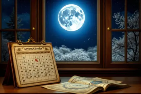 simbolična slika s punim mjesecom i astronomskom kartom koja objašnjava kako se određuje datum uskrsa