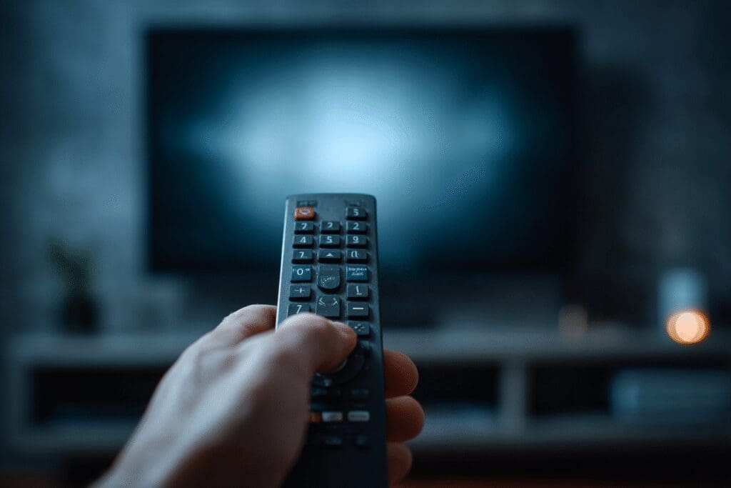 Pritisak na tipku za odabir izvora signala kao rješenje za često postavljana pitanja za kako vratiti sliku na TV