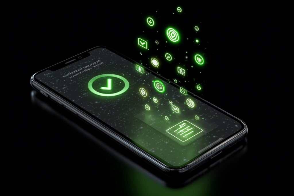 Verifikacija lica na mobitelu nakon koje kriptovalute ulaze u novčanik prikazuje kako kupiti kriptovalute