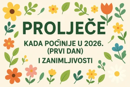 kada počinje proljeće u 2026 prvi dan i zanimljivosti