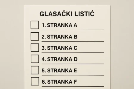 kako izgleda glasački listić