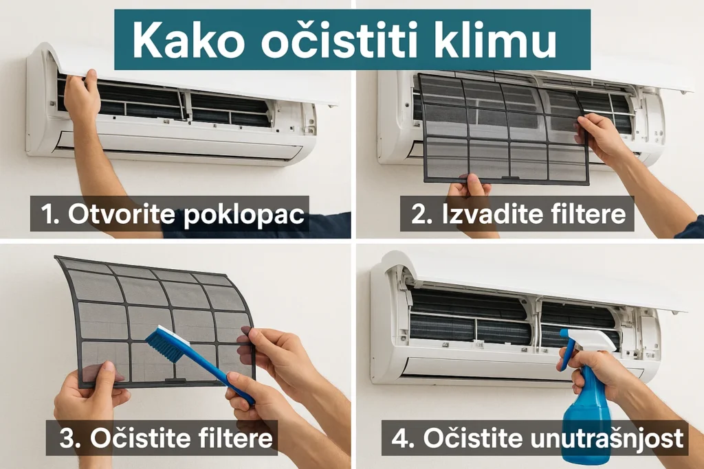 kako očistiti klimu