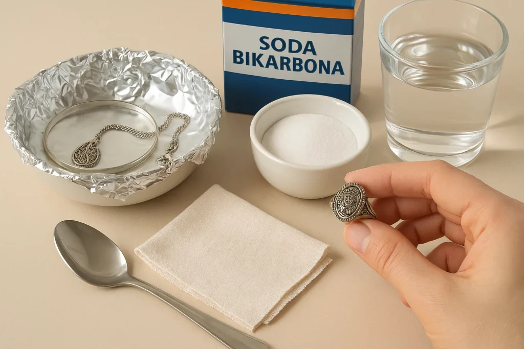 kako očistiti srebrni nakit