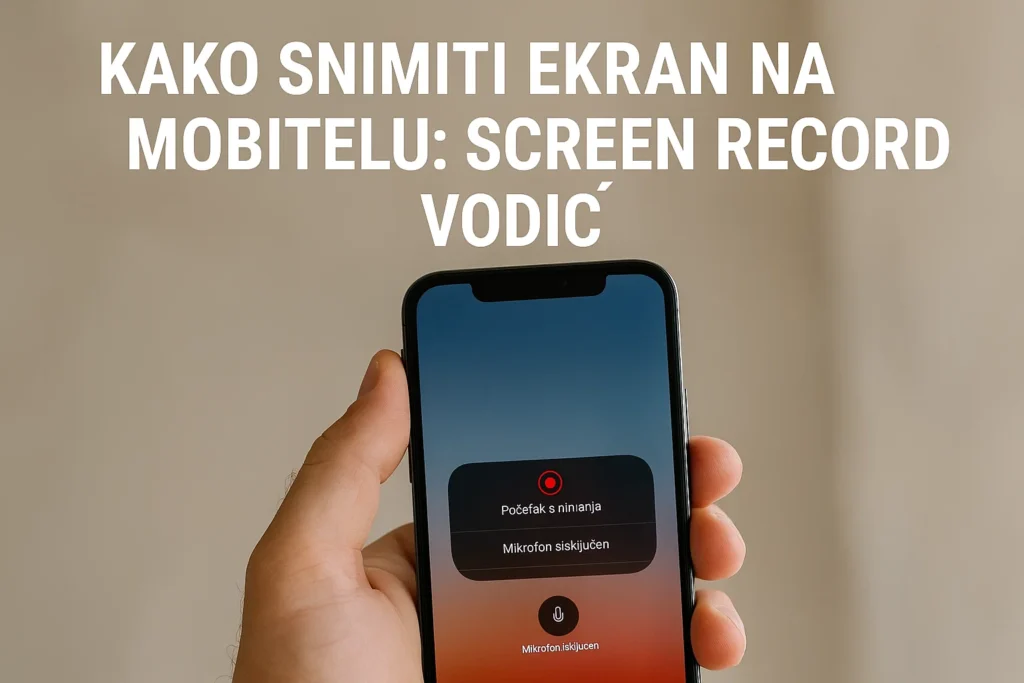 kako snimiti ekran na mobitelu screen record vodič kako snimiti ekran na mobitelu screen record vodič
